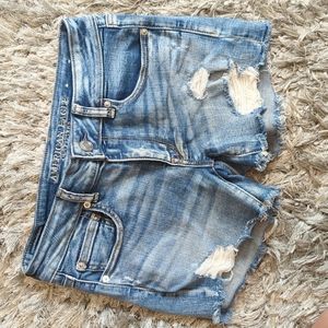 American eagle midi jean shorts size 6. Next level stretch x